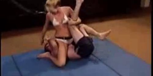 She wrestles away his manhood