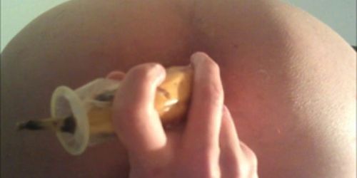 teen ass play with a banana