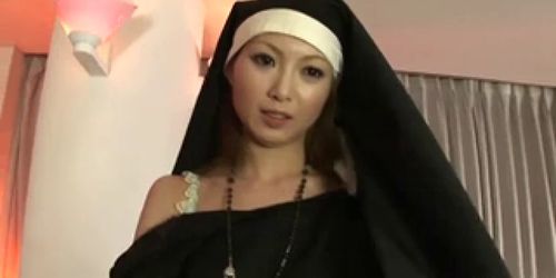 Sister Rika Sakurai prays to the sex gods for a soaking