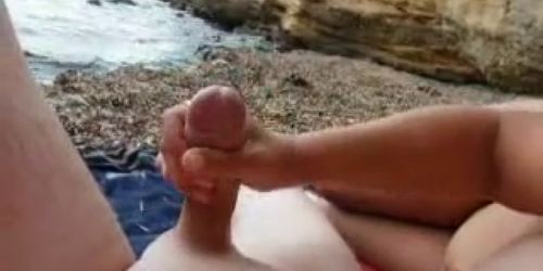 Beach Handjob