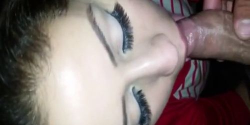 Hot blowjob using tricks she learned online