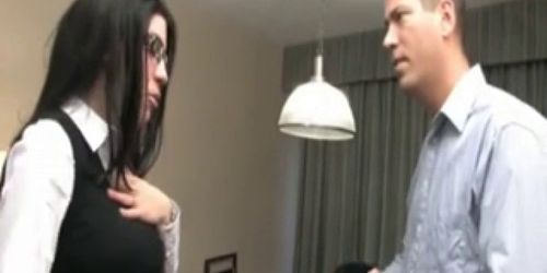 Dark haired with glasses analfucked by a mate