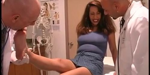 Hot patient gets her pussy and ass checked by hung doct