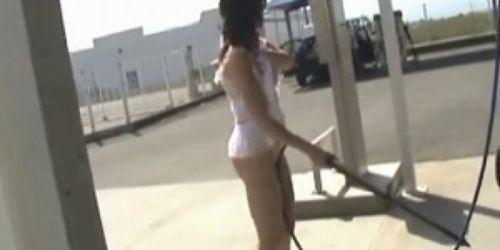 Nude at car wash