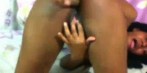 ebony creamy close up and toying 369