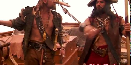 Pirate babe pleasing captains cock with her moist pussy