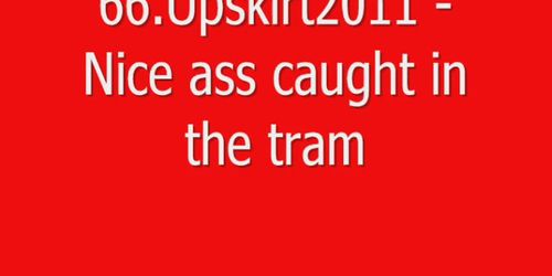 66.Upskirt2011 - Nice ass caught in the tram