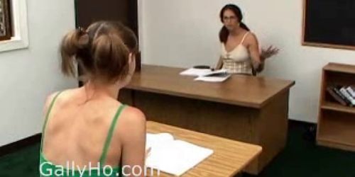 Teacher Disciplines Her Student By Fucking Her In Class