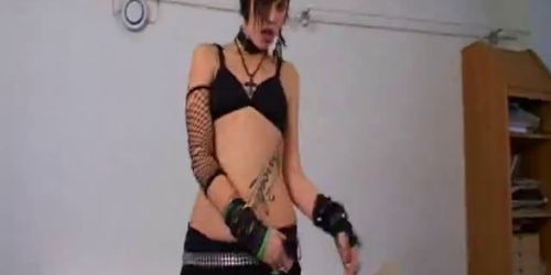 Emo slut from barcelona strippin