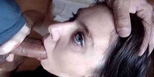 Shocking Eyes watering gagging deepthroat facial blowjo