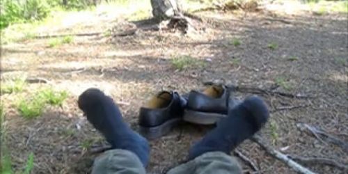 Stroking My Cock In The Forest