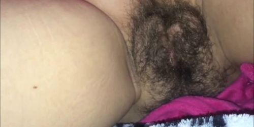 Cum All Over my Hairy Bush