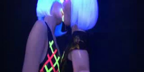 Flourescent Lesbian Kiss