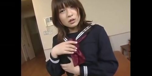 Japanese schoolgirl masturbate. s548