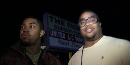 lil scrappy at harlem Knights Strip club