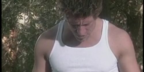 Kinky blonde with nice tits is fucked by muscular farmh