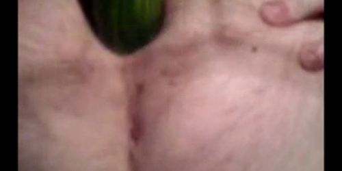 cucumber play and watching sex with my girfrieng. Just 