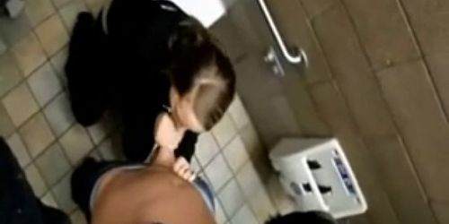 Using A Public Bathroom To Suck Cock