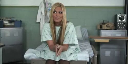 Smoking Hot Blonde Fucked On A Hospital Bed,By Blondelo