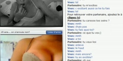 Horny french teen on chatroulette