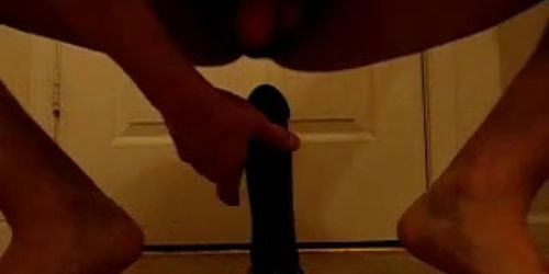 Large black anal dildo