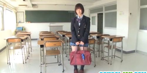 Busty schoolgirl nailed in raw threesome