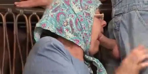 Granny Knitting and getting Fucked Hard