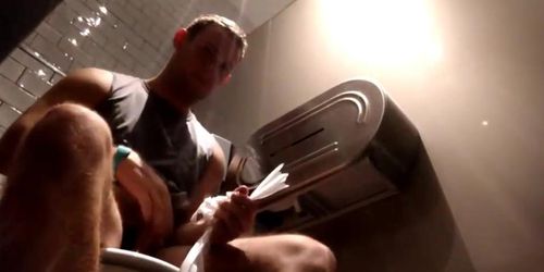 spy hidden caught wanker in public toilet