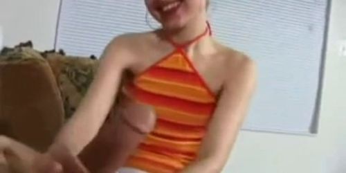 Skinny Smiling Teen Fucked and Creampied