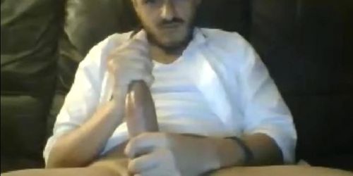 Hot Latin Str8 Guy with Huge Cock and Big Cum Explosion