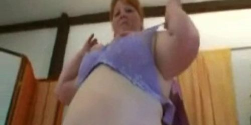 SSBBW Strips Out of Lingerie