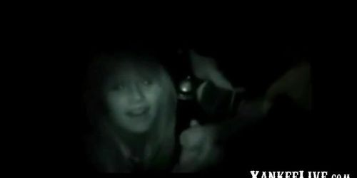 Night vision - Dogging 18 Year Girl