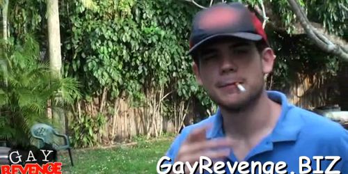 Guy licks cock enjoys it in ass