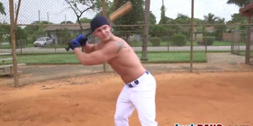 Tight baseball boy feeling a rock hard insertion