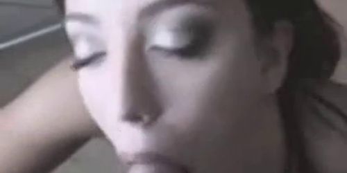 Very Hot Teen Sucks Dick and Takes A Facial