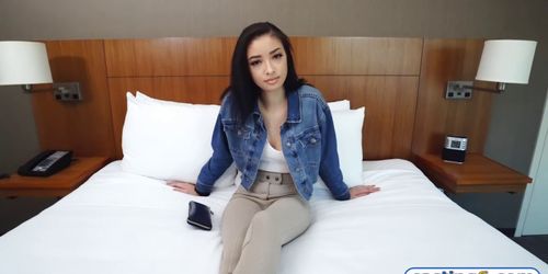 20 years old fucked at a fake casting