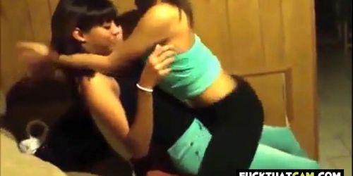 Teen lesbian lap dance