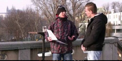 He lures a street promoter