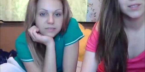 Two cuties Webcam teasing