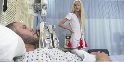 Gorgeous Nurse Tbabe Jenna Gargles fucks some random pa