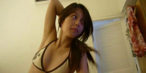 Cutest Asian Girlfriend Blowing a Cock POV