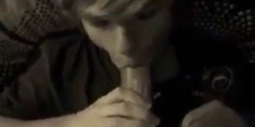 POV Twink gives bf head