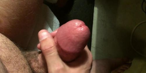 Close up jerk off with spurting cumshot