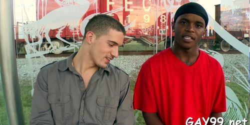 Hot interracial hunk sex