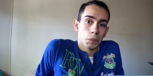 Top gay latino spreads his asshole for cash first time