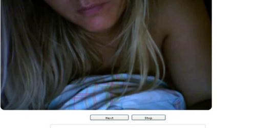 Chatroulette #35 Beautiful Blond take Orgasm