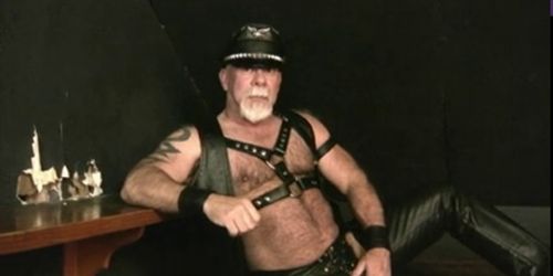 Leather Daddy Jerk Off