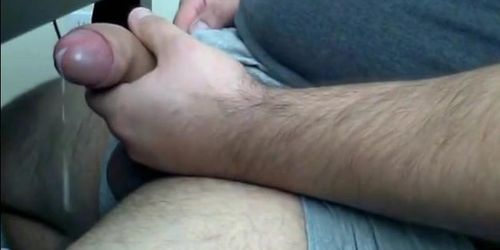 Chubby uncut bear on cam