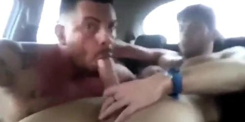 Hot Latino Blowjob in car