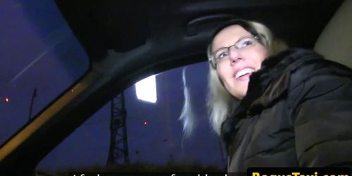 Sweet eurobabe fucked by lucky cabbie